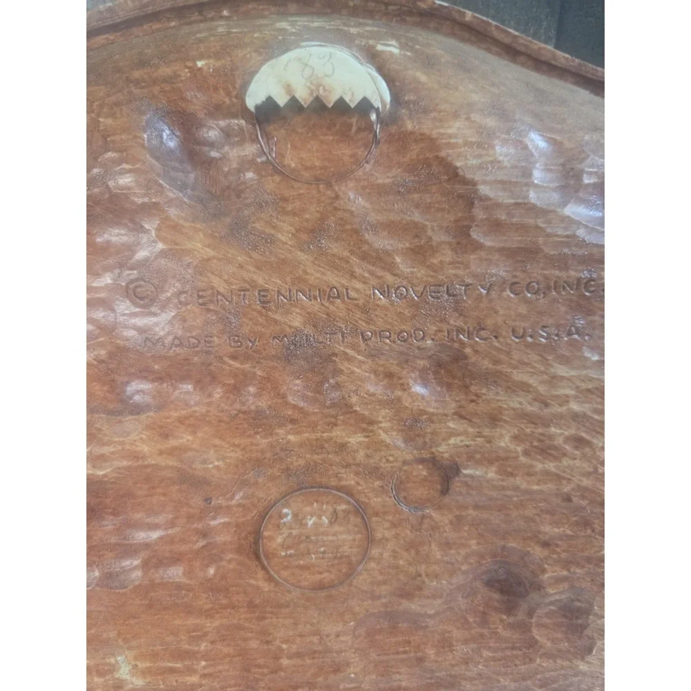Vintage Centennial Novelty SAN DIEGO California Souvenir Faux Wood Plaque/Bowl